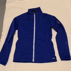Salomon Full Zip Up ActiTherm Ski Jacket Violet Blue Size Medium Light